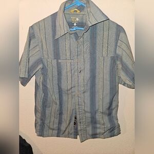 Mountain Hard Wear Mens Striped Button Up Shirt Size S